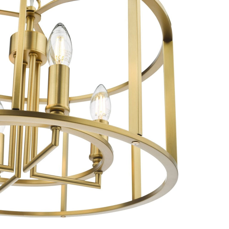 Myka 4 Light Pendant Brushed Bronze