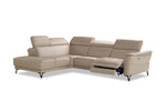 Nicoletti Home Charleston custom made sofa with sleek leather finish.
