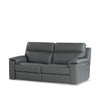 Compact Nicoletti Home Syracuse bespoke sofa with electric recliner.
