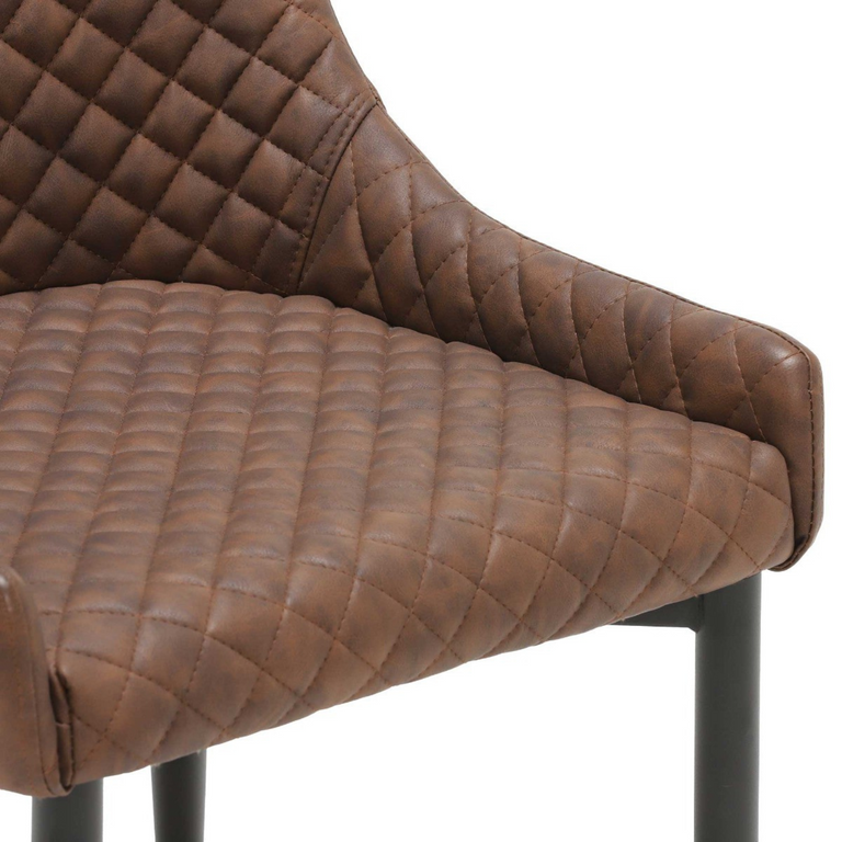 Ottowa Counter Stool PU Leather Brown