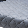 Contemporary dining chair with grey upholstery