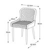Sophisticated PU leather chair for home decor
