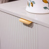 Parson 2 Door 2 Drawer Console Table with a gold hardware