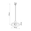 Sollux Lighting Pendant Lamp AFRA providing stylish lighting in a loft
