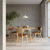 Elegant Sollux Lighting Pendant Lamp AFRA in a contemporary living room