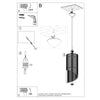 Pendant ceiling lights for modern kitchens, Sollux Lighting  Pendant lamp ALEXIA wood