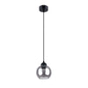 Black pendant light Sollux Lighting Pendant Lamp ALINO 1 in modern style