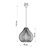 Hanging lights for living room, Sollux Lighting Pendant lamp APRILLA wood