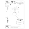 Stylish kitchen pendant lighting Sollux Lighting Pendant lamp ARENA 45 white