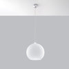 White pendant light Sollux Lighting Pendant Lamp Sollux White