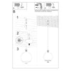 Scandinavian-inspired pendant light Sollux Lighting Pendant Lamp Sollux White