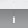 Pendant lamp BORGIO 1 white  in a loft apartment