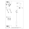 Pendant lamp BORGIO 1 white for modern interiors