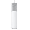 Kitchen pendant lighting Sollux Lighting Pendant lamp BORGIO 1 white for minimalist decor