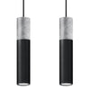 Modern ceiling light fixture Sollux Lighting  Pendant lamp BORGIO 2 black