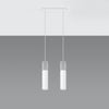 Pendant lighting for kitchen island with Sollux Lighting Pendant lamp BORGIO 2 white