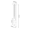 Pendant lamp BORGIO 3P black for modern interiors