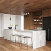 Pendant lamp BORGIO 3P black from high-quality steel and concrete