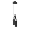 Contemporary kitchen pendant lighting with Sollux Pendant lamp BORGIO 3P black