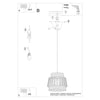 Designer pendant light BRILO for modern interiors
