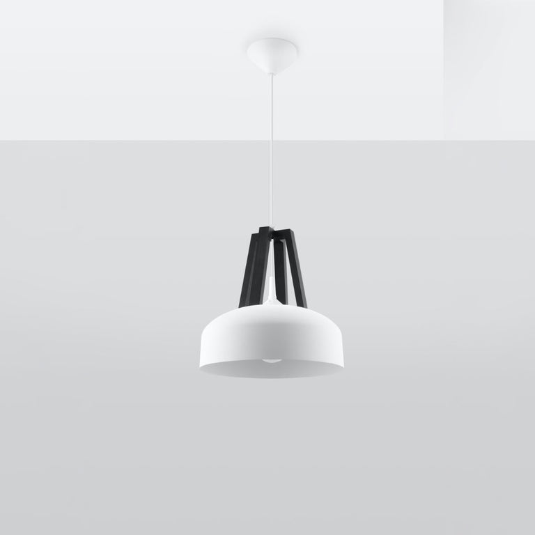 Sollux Lighting Pendant Lamp CASCO White/Black