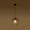 Stylish ceiling lamp for bedroom Sollux Lighting Pendant Lamp CELTA black