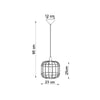 Elegant ceiling light fixture Sollux Lighting Pendant Lamp CELTA White