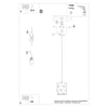 Hanging kitchen light Sollux Lighting Pendant Lamp GOBI
