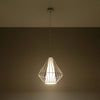 Modern ceiling lamp for bedroom, Sollux Lighting DEMI White