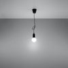 Pendant lamp DIEGO 1 black for dining room