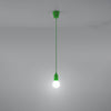 Sollux Lighting Pendant Lamp DIEGO 1 Green adds minimalistic charm