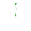 Modern Sollux Lighting Pendant Lamp DIEGO 1 Green for bright interiors