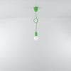 Pendant lamp DIEGO 1 green Adds character to lit surfaces
