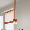 Orange pendant light Sollux Lighting Pendant Lamp DIEGO 1
