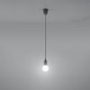 Kitchen pendant lighting Sollux Lighting Pendant Lamp DIEGO 1 Grey