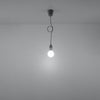 Pendant lighting for kitchen island Sollux Lighting Pendant Lamp DIEGO 1 Grey