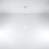 Bright and elegant pendant light Sollux Lighting Pendant lamp DIEGO 1 white