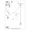 Island pendant lights Sollux Lighting Pendant lamp DIEGO 1 white