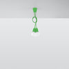 Elegant Sollux Lighting Pendant Lamp DIEGO 3 Green in vibrant color
