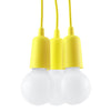 Sollux Lighting Pendant Lamp DIEGO 3 Yellow for vibrant pendant ceiling lights