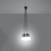 Pendant lighting for kitchen island Sollux Lighting Pendant lamp DIEGO 5 grey