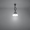 Pendant lamp DIEGO 5 grey Ideal for kitchen pendant lighting