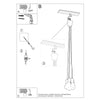 Pendant lamp DIEGO 5 grey Perfect for illuminating surfaces
