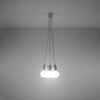 Hanging lights for modern spaces Sollux Lighting Pendant lamp DIEGO 5 white