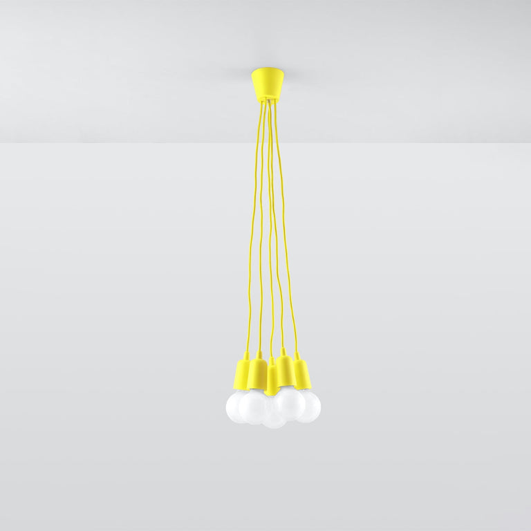 Sollux Lighting Pendant Lamp DIEGO 5 Yellow