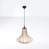 Warm wooden structure fits Scandinavian and rustic decor Pendant lamp ELZA wood