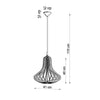 Functional and aesthetically pleasing ceiling light fixture Pendant lamp ELZA wood
