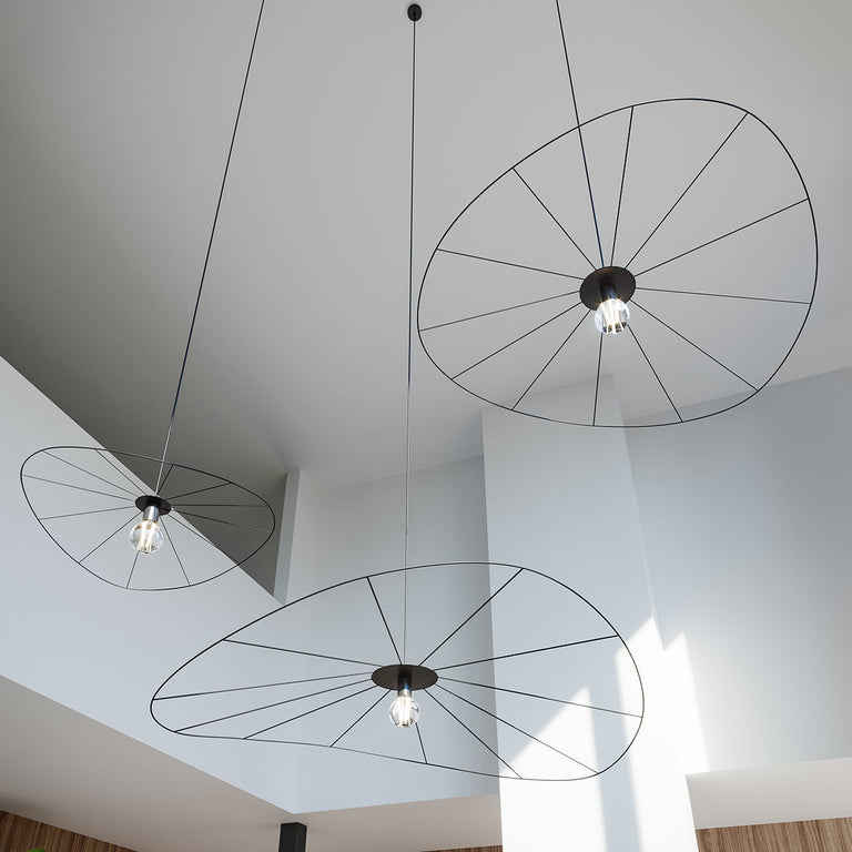 Sollux Lighting Pendant Lamp ESKOLA 140 Black