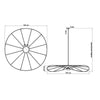 Pendant lamp ESKOLA 140 black