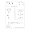 Pendant lamp ESKOLA 140 black